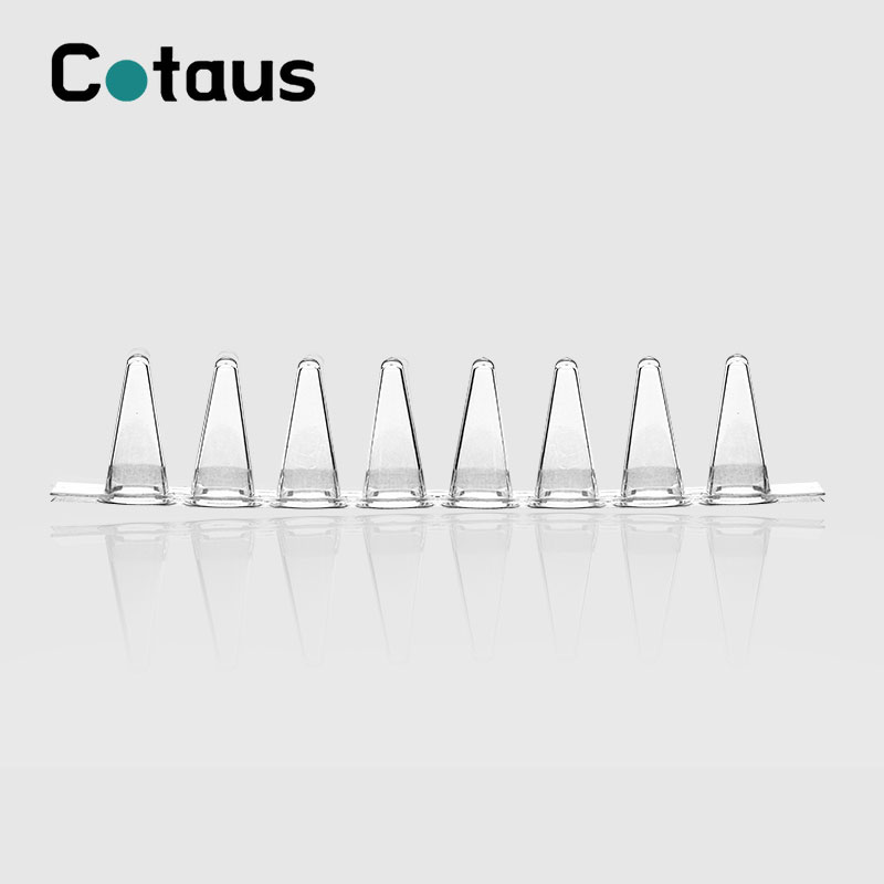 0,1 ml transparente PCR-Röhrchen mit 8 Streifen